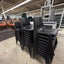 Black 18" Plastic Stacking Chairs