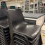 Black 18" Plastic Stacking Chairs