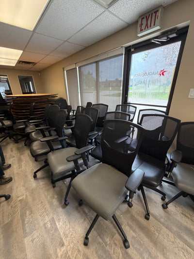 Global Upholstery Adjustable Mesh Back Rolling Office Chairs