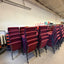 Burgundy Interlocking Stacking Church Chairs