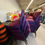 Burgundy Interlocking Stacking Church Chairs