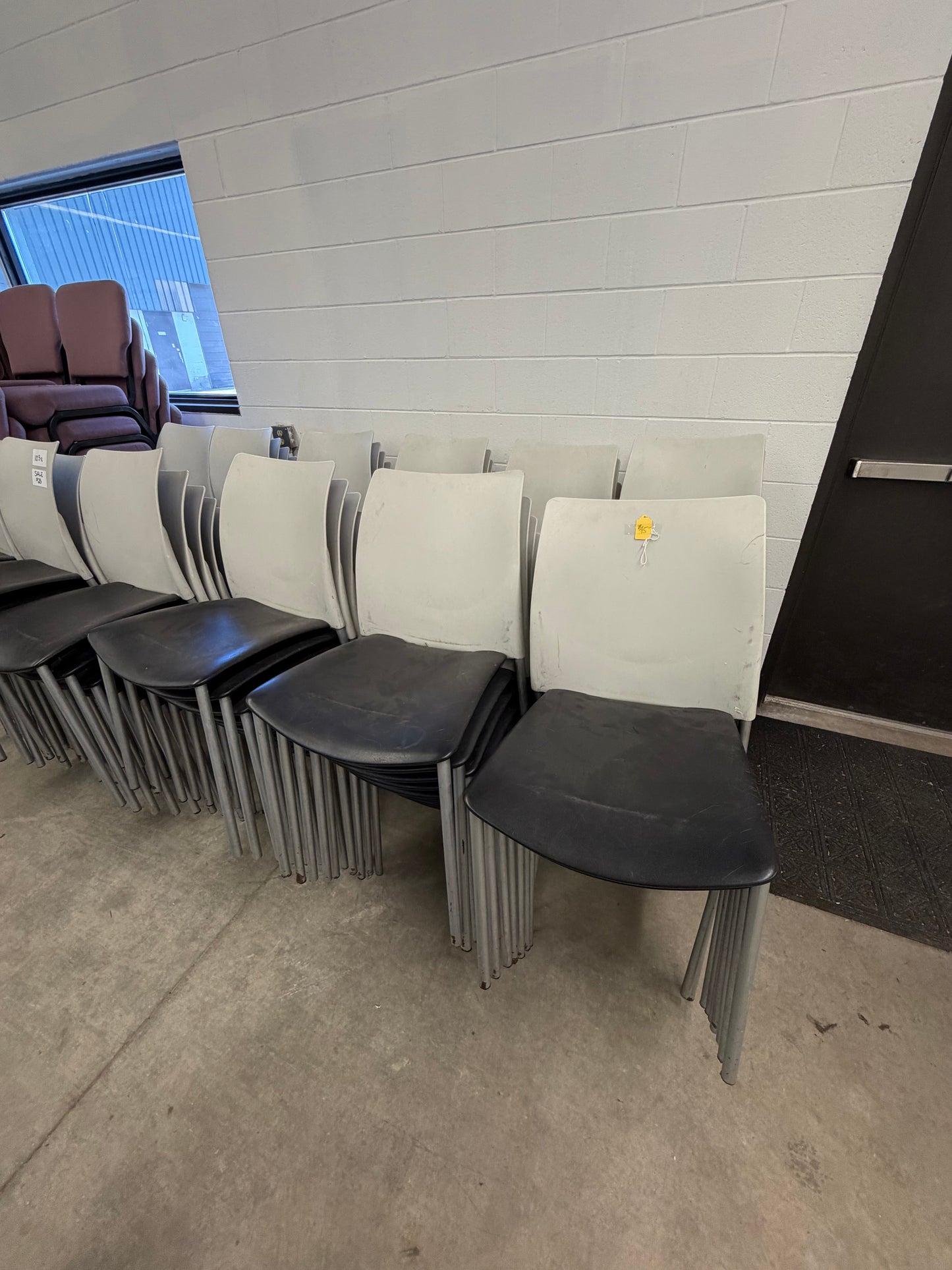18" Plastic Stacking Chairs