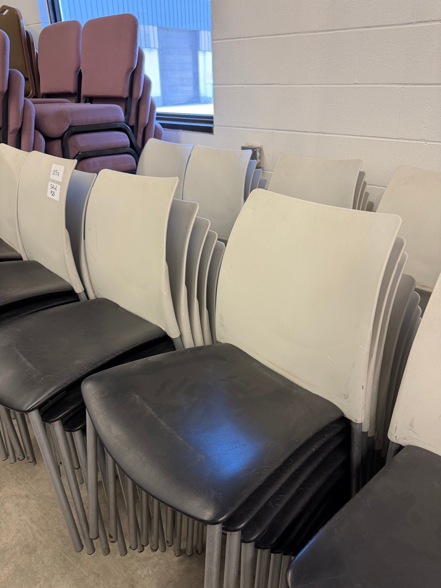 18" Plastic Stacking Chairs