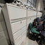 5-Drawer White Lateral Filing Cabinets