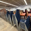 Navy Blue Plastic 18" Stacking Chairs