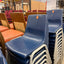 Navy Blue Plastic 18" Stacking Chairs