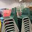 Green Plastic 18" Stacking Chairs