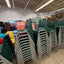 Green Plastic 18" Stacking Chairs