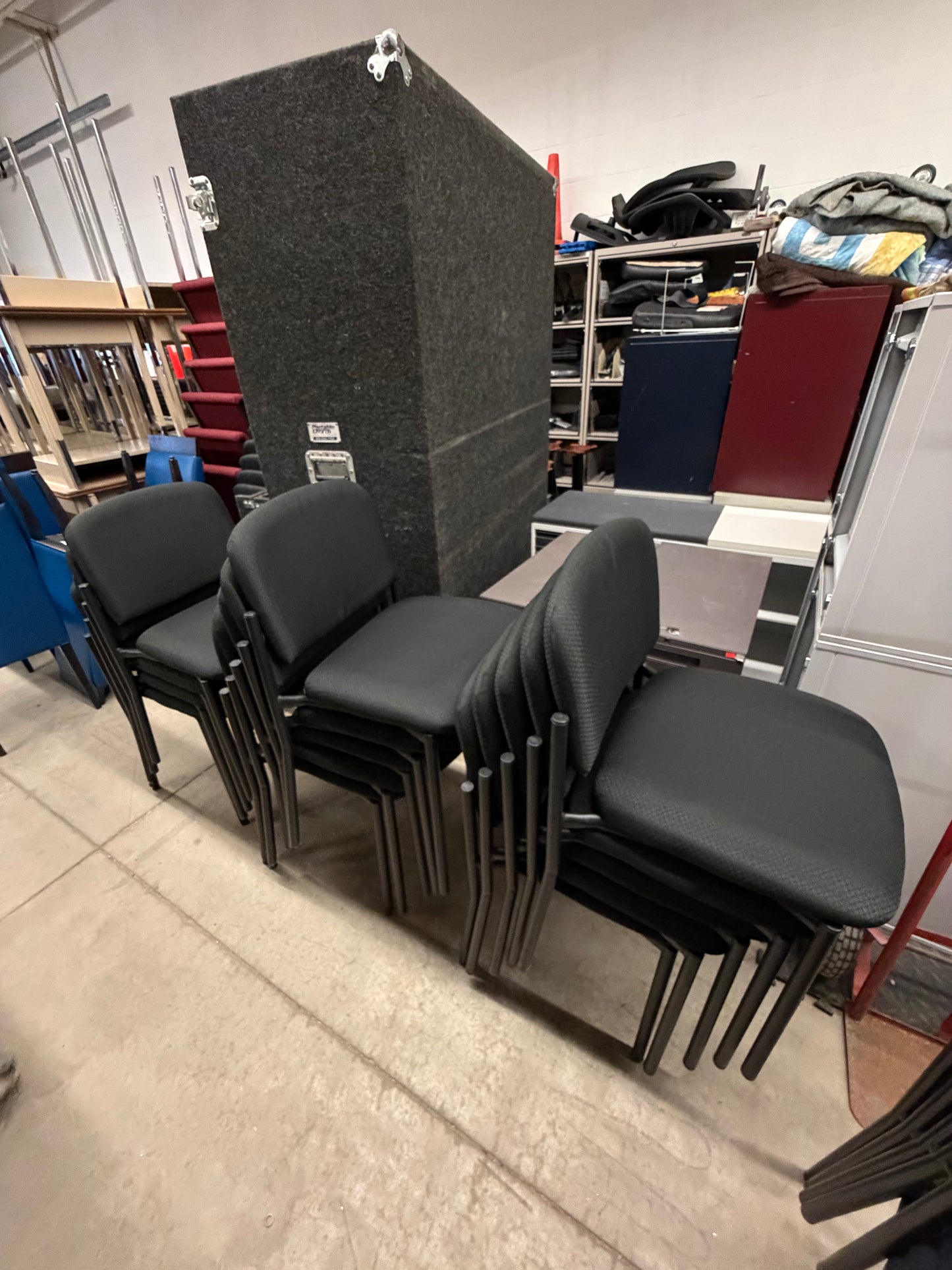 Black Stacking Reception Chairs