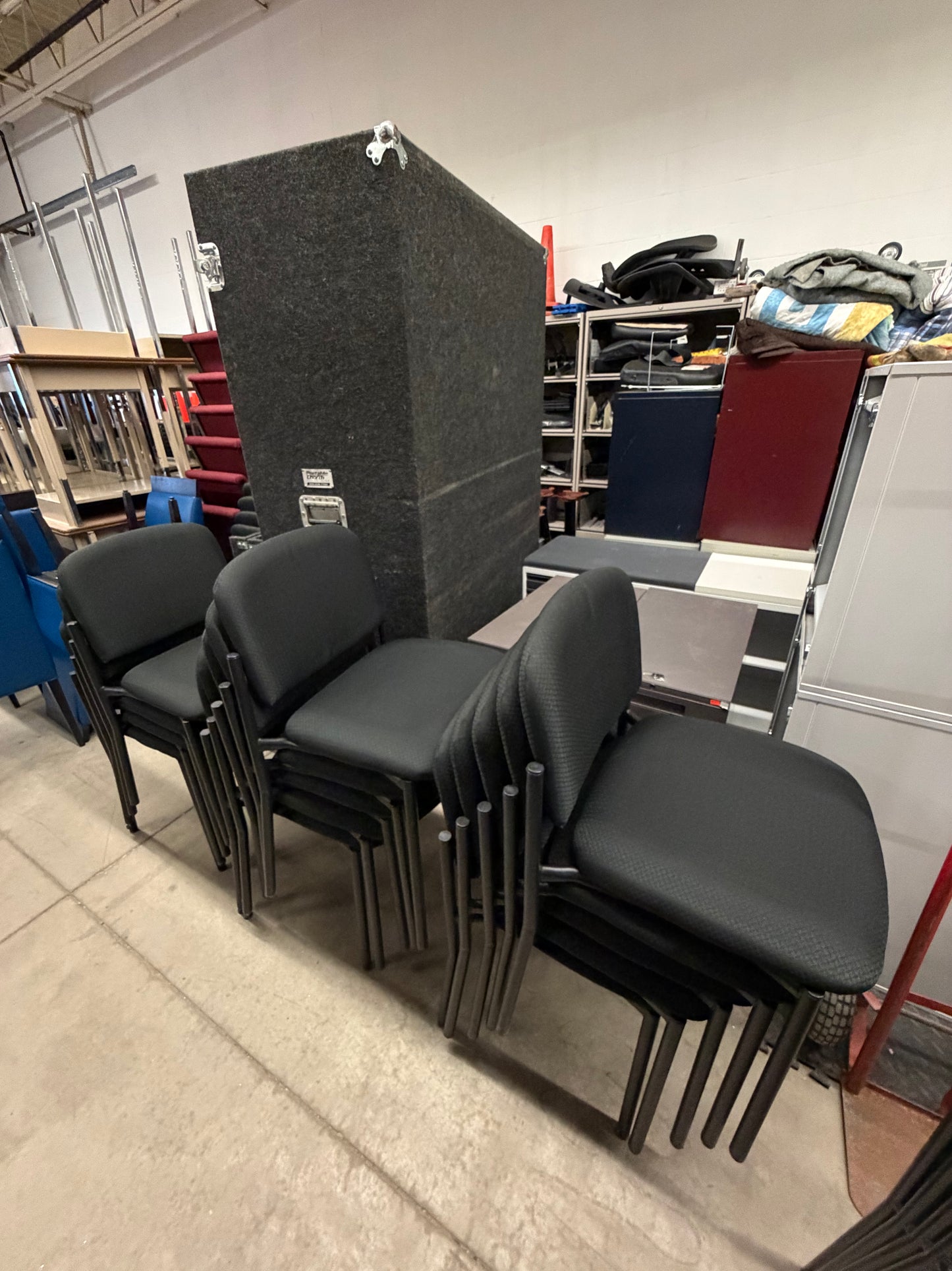 Black Stacking Reception Chairs
