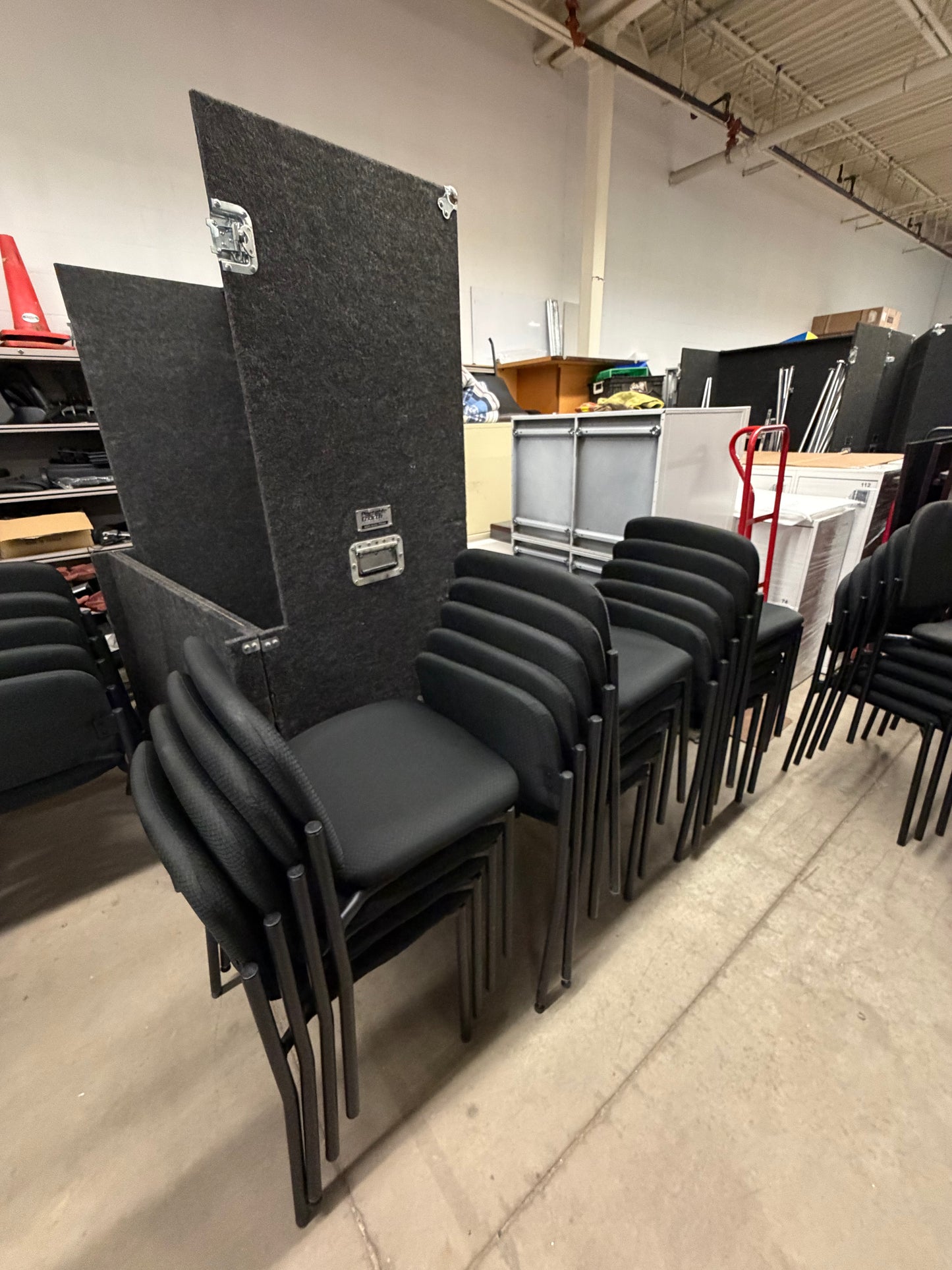 Black Stacking Reception Chairs