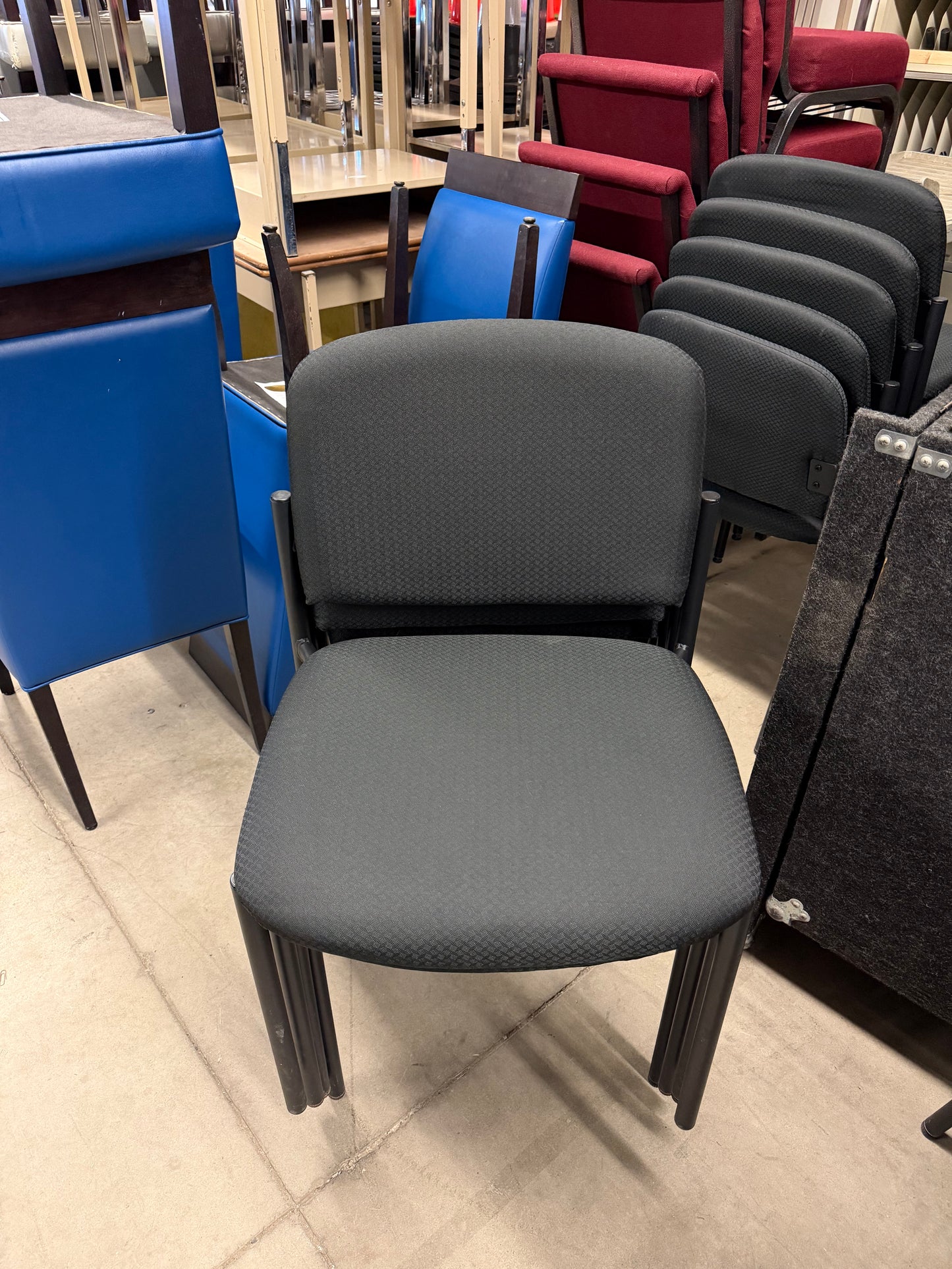 Black Stacking Reception Chairs