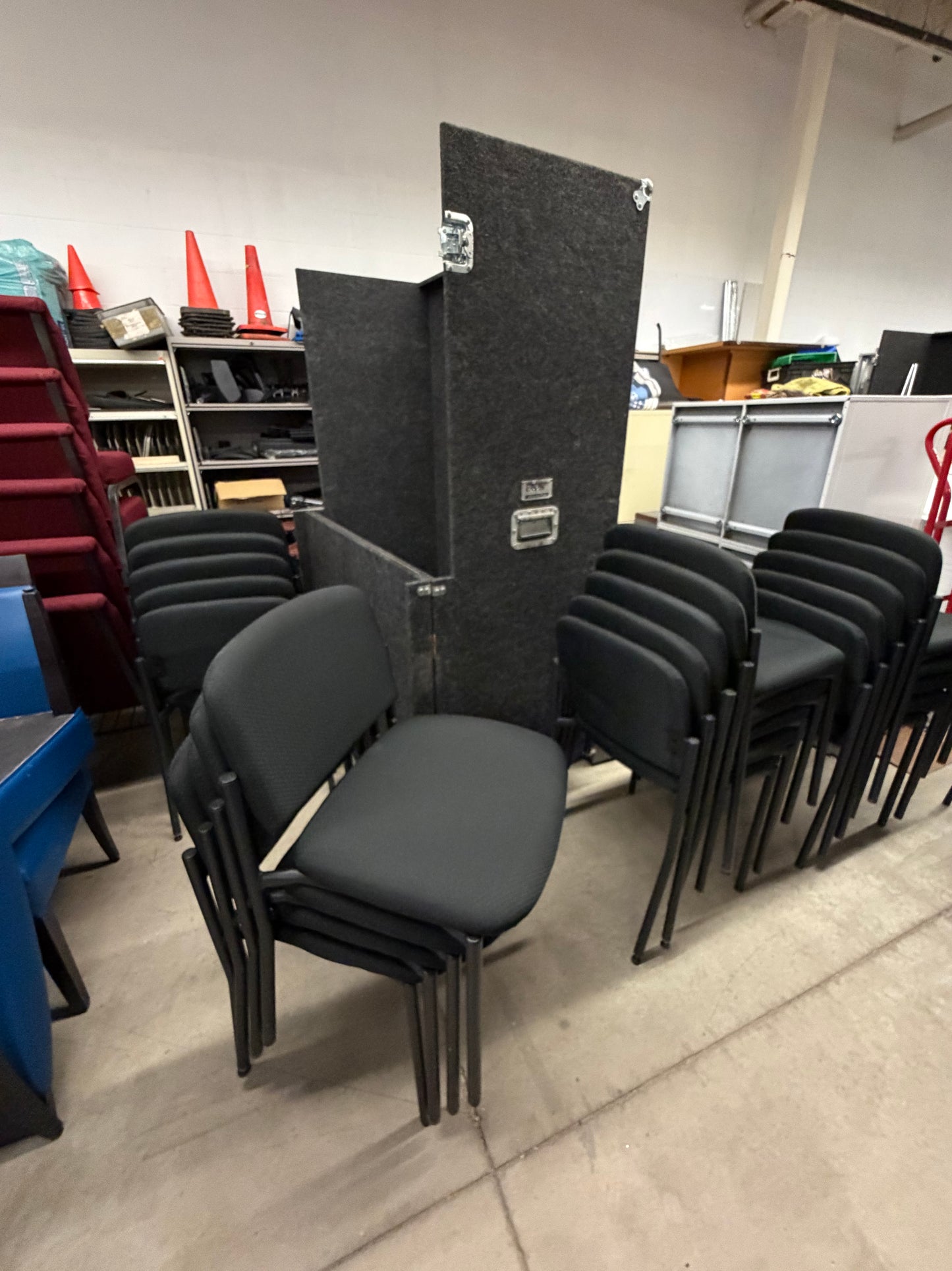 Black Stacking Reception Chairs