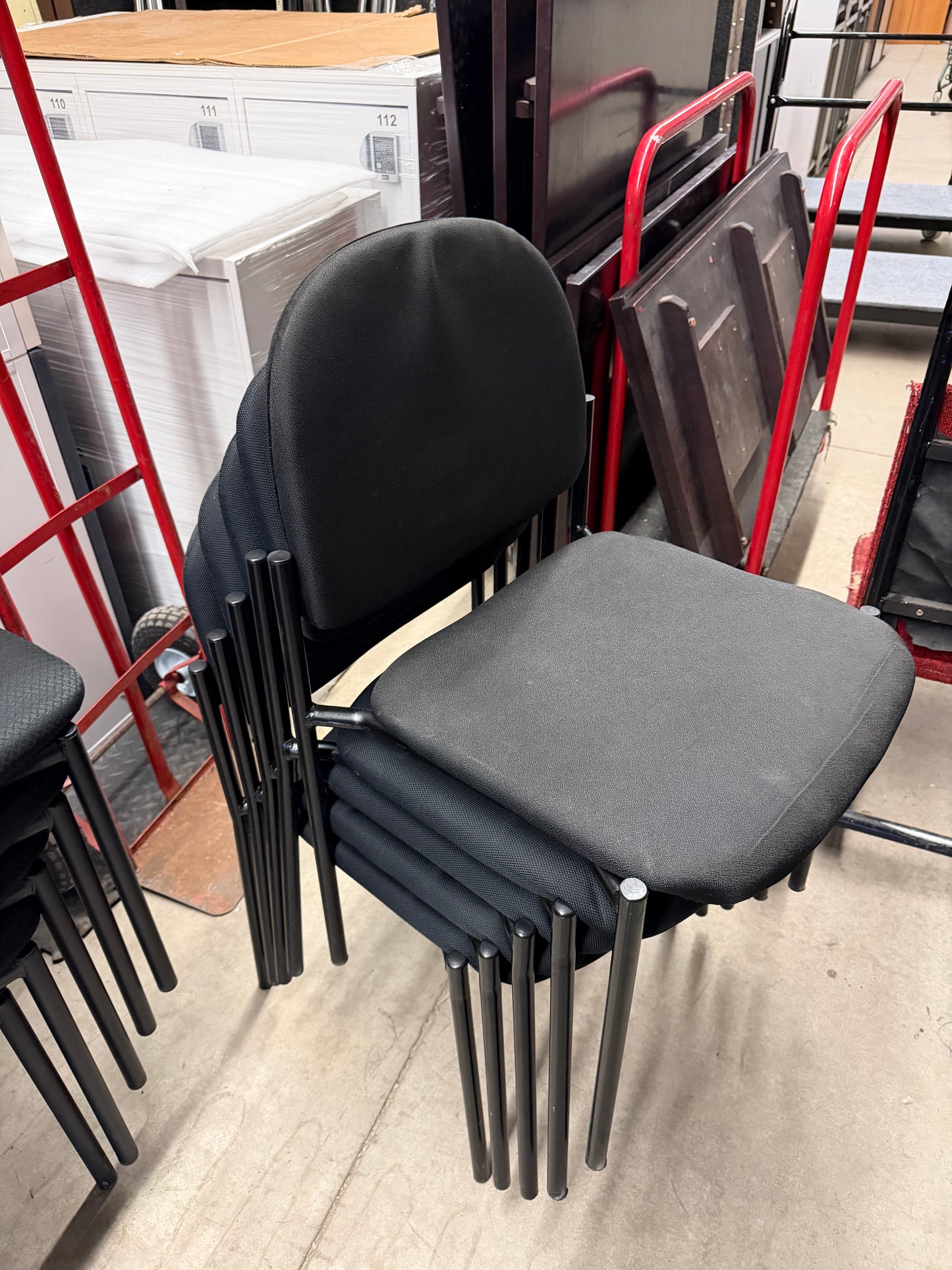 Black Stacking Reception Chairs