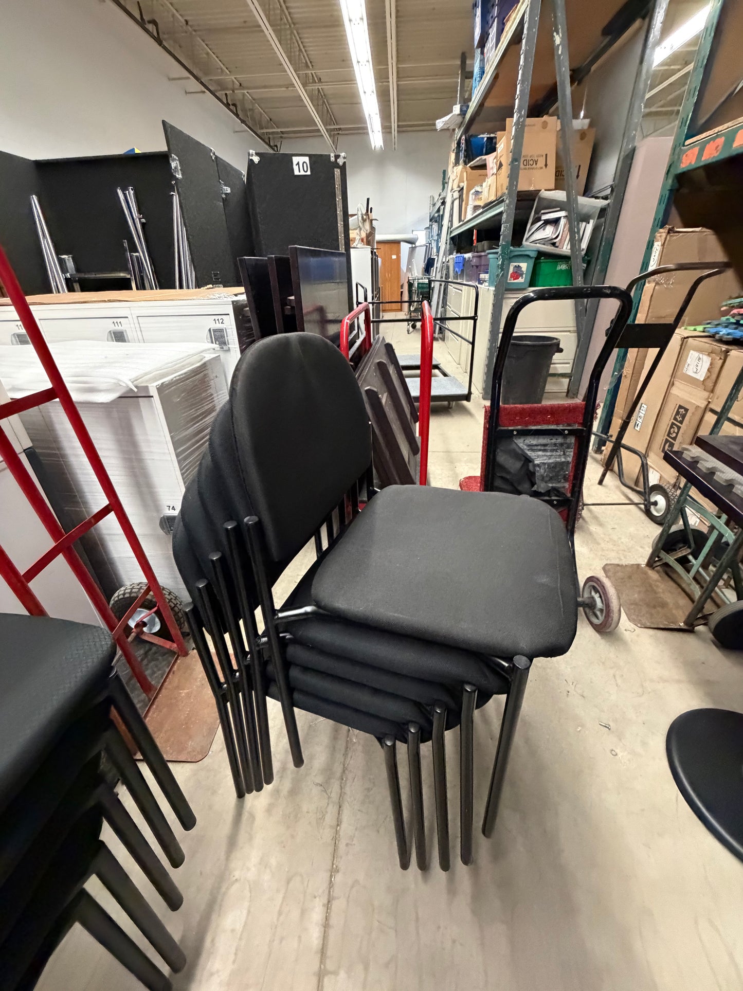 Black Stacking Reception Chairs