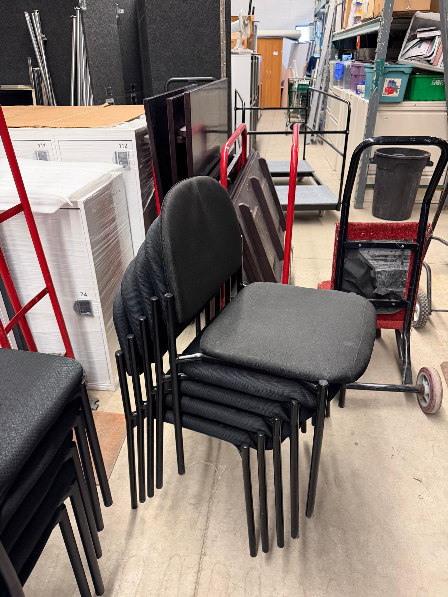 Black Stacking Reception Chairs