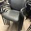 Black Vinyl Reception Chairs