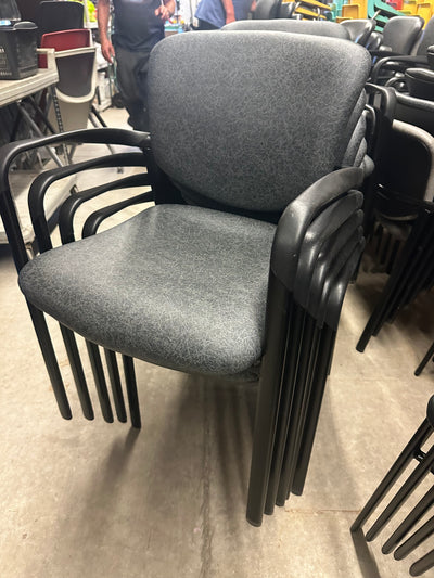 Black Vinyl Reception Chairs