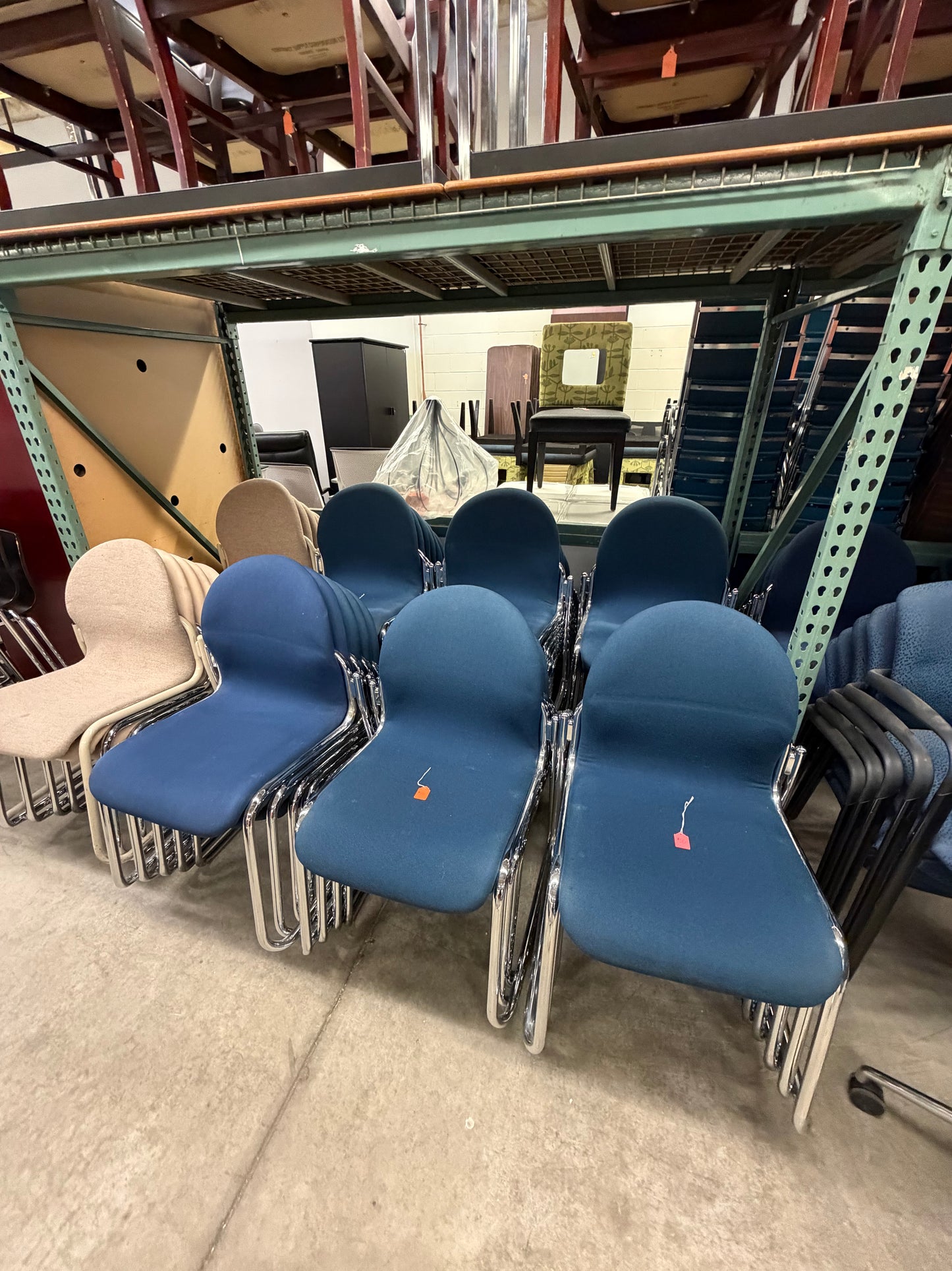 Blue Reception Chairs