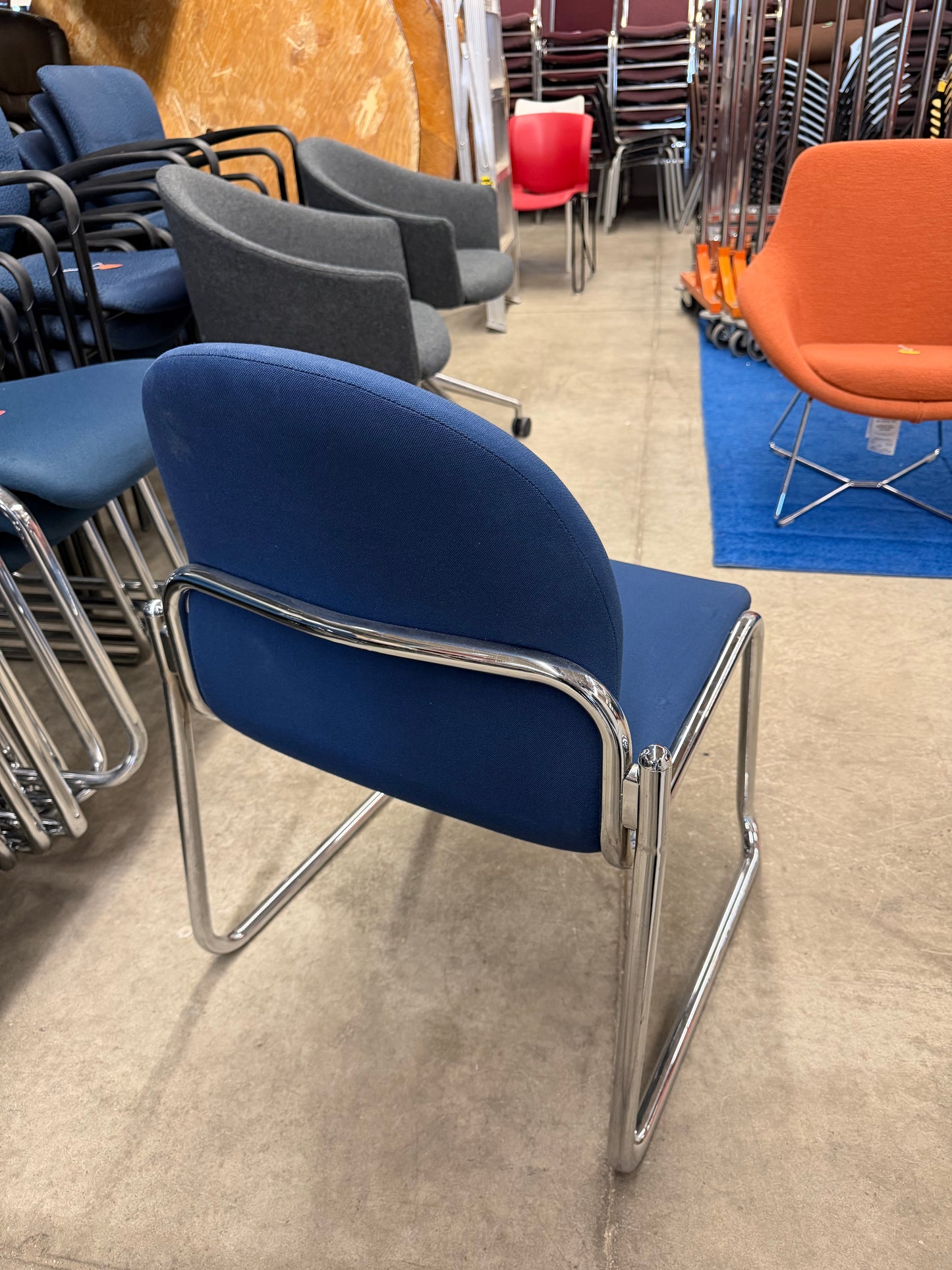 Blue Reception Chairs