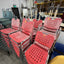Stacking Red Plastic Chairs