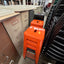 Orange Metal Stools