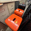 Orange Metal Stools