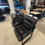 Black Leather Reception Chairs