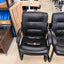 Black Leather Reception Chairs