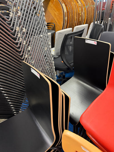 Black Wood Stacking Chairs