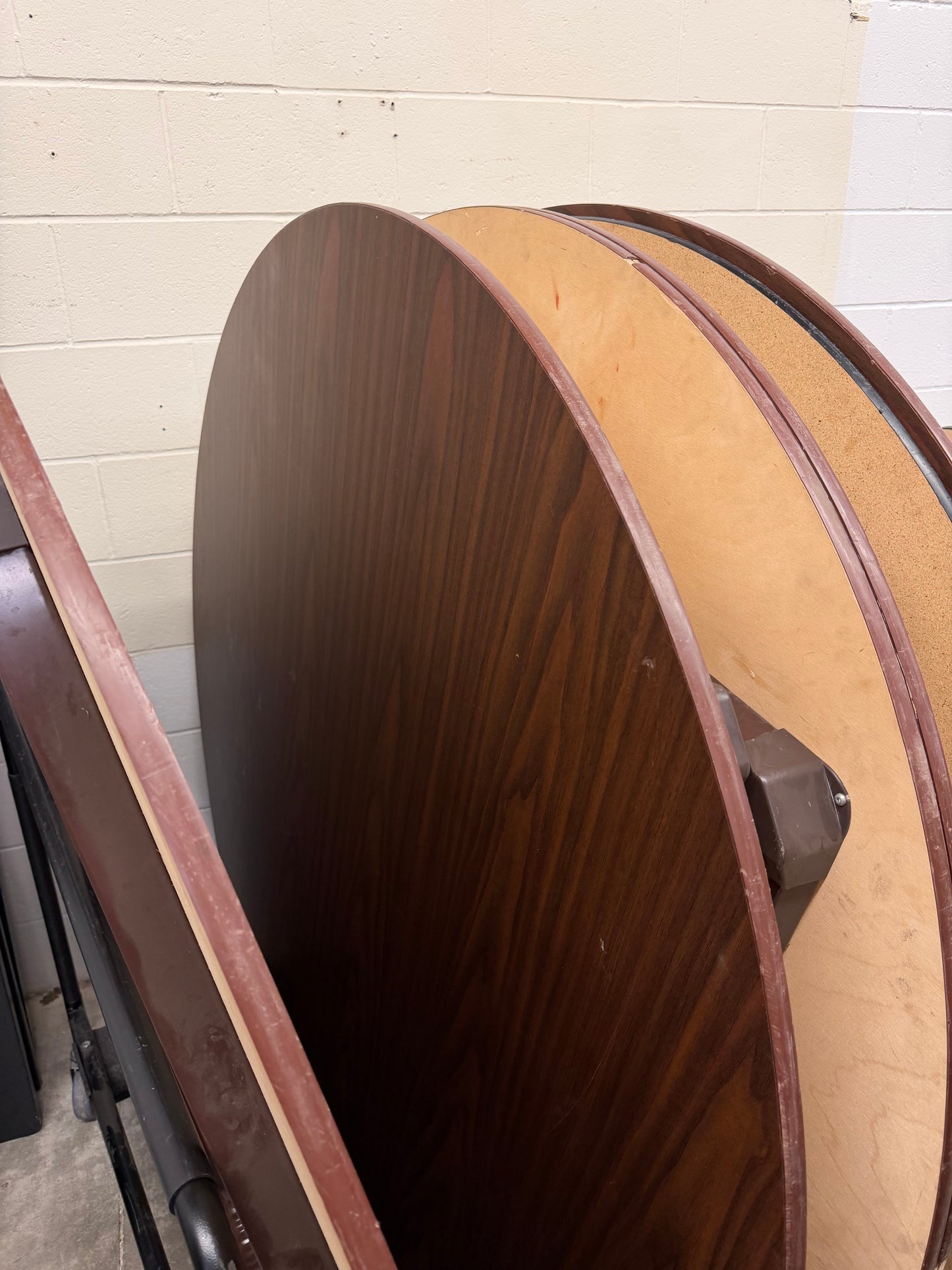 Dark Brown 5' Round Banquet Tables