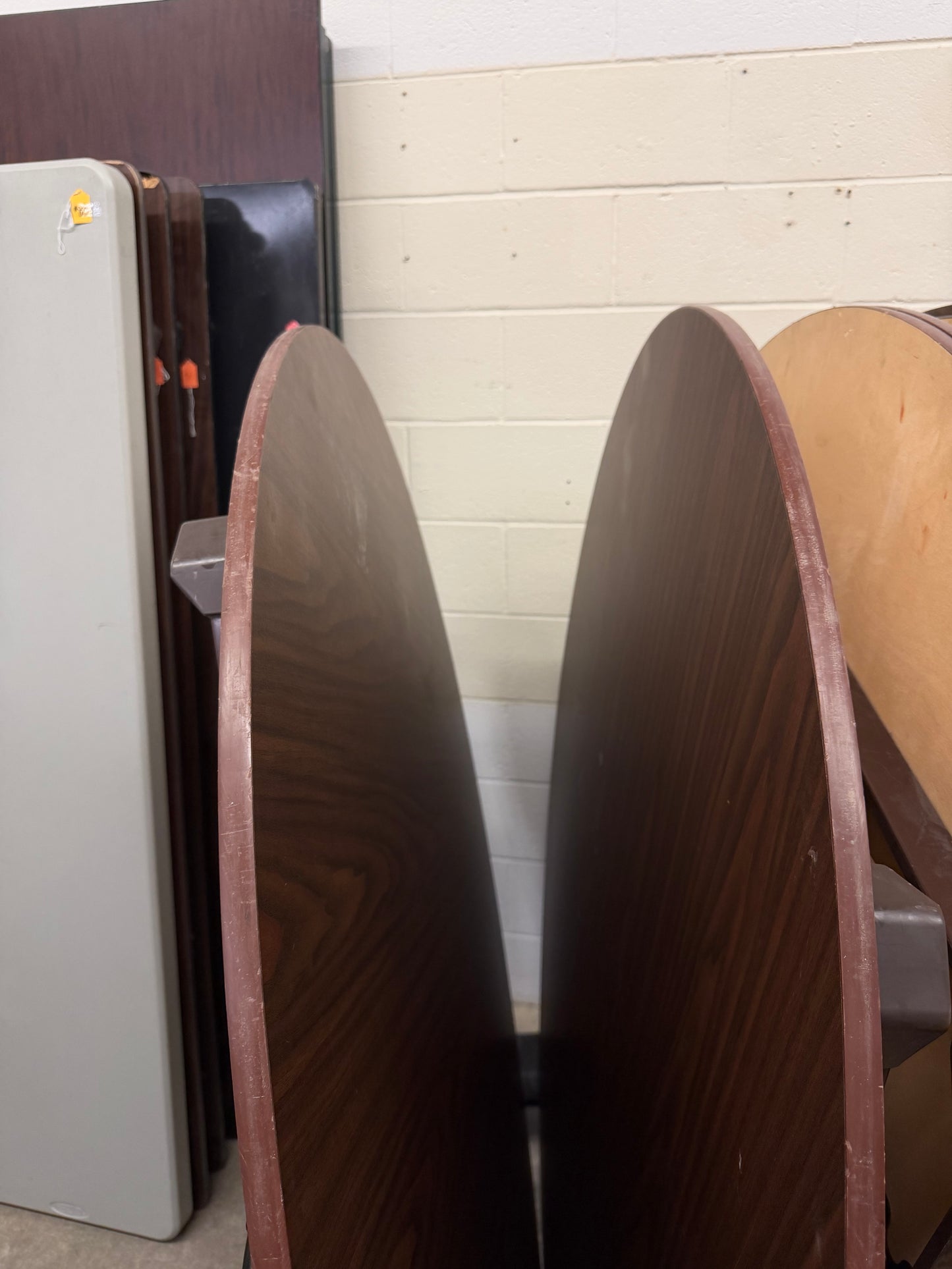 Dark Brown 5' Round Banquet Tables