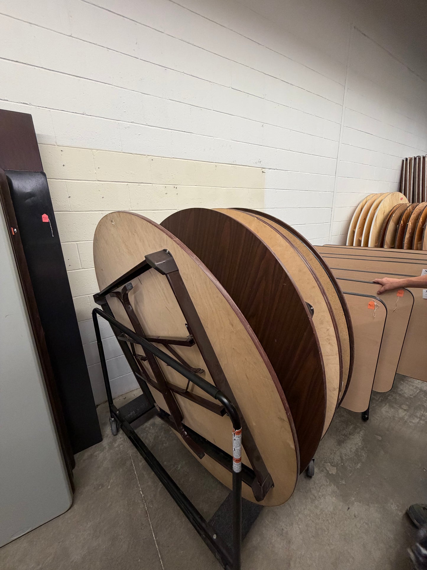 Dark Brown 5' Round Banquet Tables
