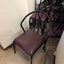 Plum/Black Coloured Restaurant Chairs