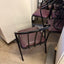 Plum/Black Coloured Restaurant Chairs