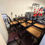 Plum/Black Coloured Restaurant Chairs