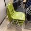 18” Green Plastic Stacking Chairs