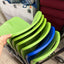 Sleigh Bottom Plastic Stacking Colourful Chairs