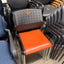Orange/Black Wipeable Reception Chairs