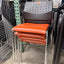 Orange/Black Wipeable Reception Chairs