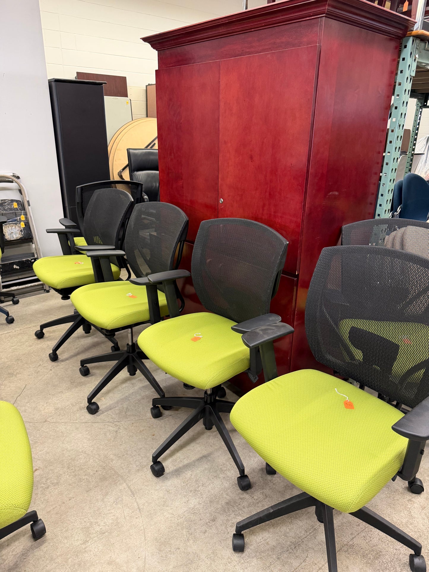 Green / Black Mesh Back Ergonomic Office Chairs