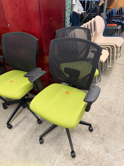 Green / Black Mesh Back Ergonomic Office Chairs