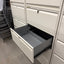 5-Drawer White Lateral File Cabinets
