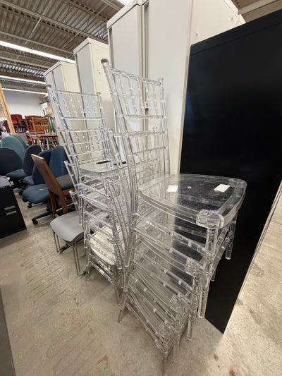 Clear Chiavari Wedding/Event Chairs