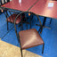 Plum/Black Coloured Restaurant Chairs