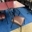 Plum/Black Coloured Restaurant Chairs
