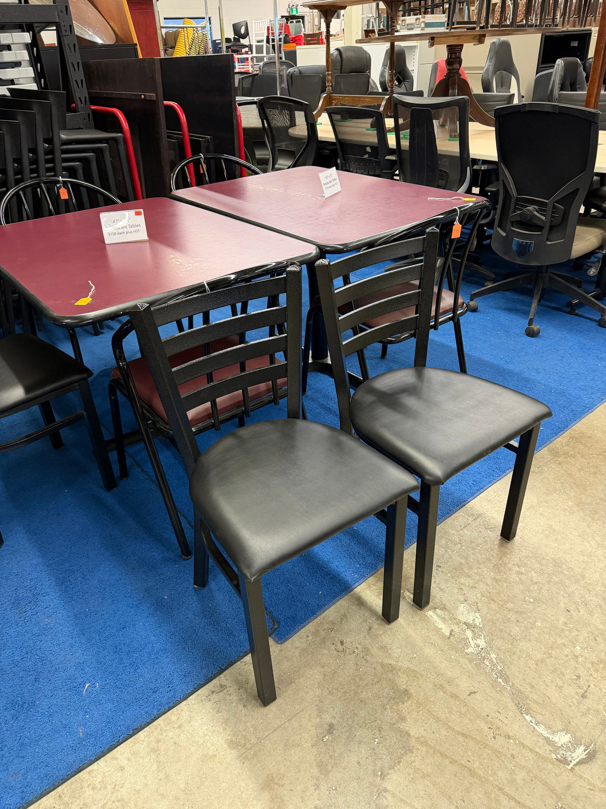 Black Restaurant Chairs