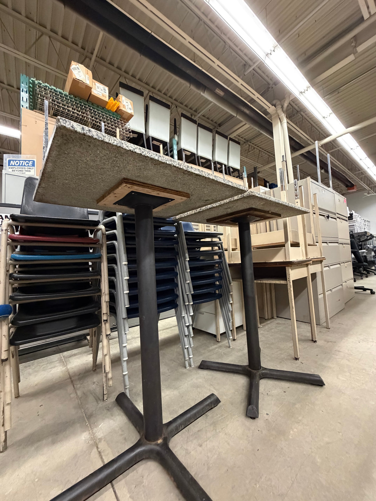 Bar Height Tables with Granite Tops