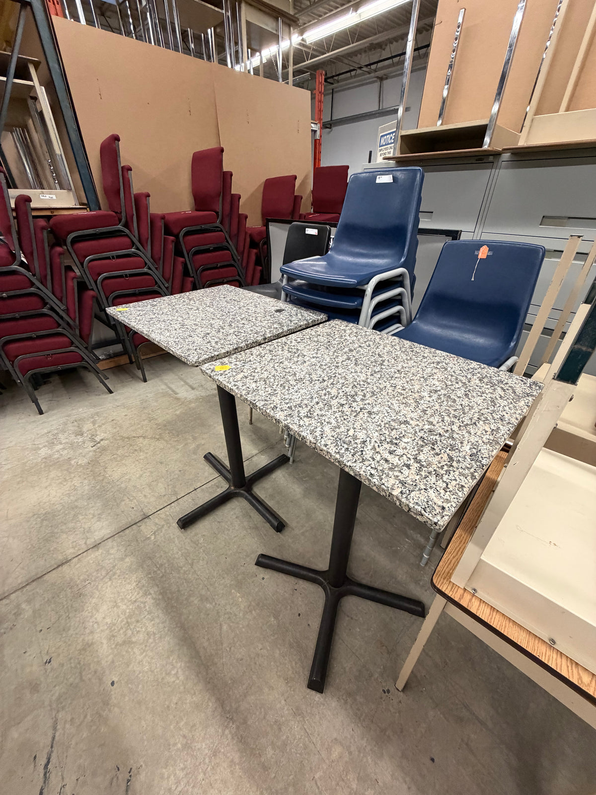 Bar Height Tables with Granite Tops