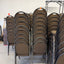 Brown Fabric Stacking Banquet Chairs